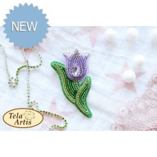 Bead Art Brooch Kit - Lilac Tulip Bead Art Brooch Kit - Lilac Tulip